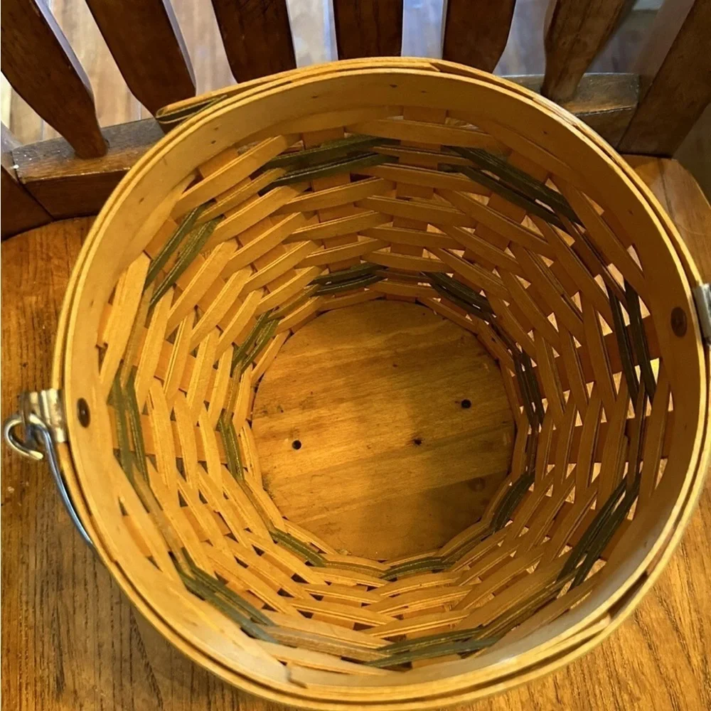 Longaberger 2002 Autumn Pail Green Basket
